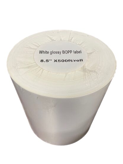 White BOPP Label Stock Background Removed